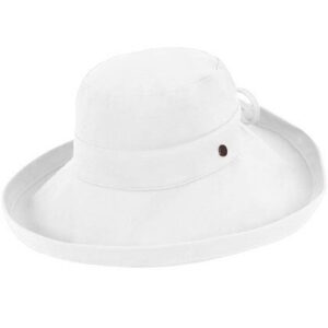 Noosa Ladies Upturn Hat - White by Kooringal Hats
