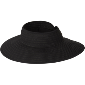 Boreen Ladies Roll Up Visor - Black by Kooringal Hats