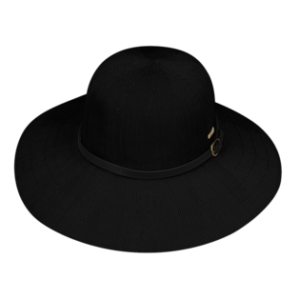 Leslie Ladies Wide Brim Hat - Black by Kooringal Hats