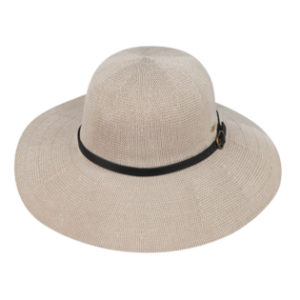 Leslie Ladies Wide Brim Hat - Taupe by Kooringal Hats