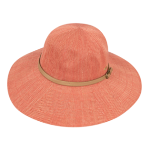 Leslie Ladies Wide Brim Hat - Melon by Kooringal Hats