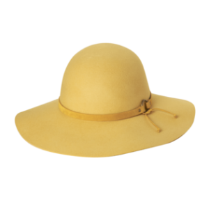 Forever After Ladies Wide Brim Hat - Mustard by Kooringal Hats