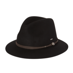 Matilda Ladies Mid Brim Hat - Black by Kooringal Hats