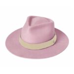Cara Ladies Wide Brim Fedora - Dusty Pink by Kooringal Hats