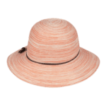 Sophia Ladies Short Brim Hat - Sunset Coral by Kooringal Hats