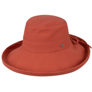 Noosa Ladies Upturn Hat - Coral by Kooringal Hats
