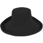 Noosa Ladies Upturn Hat - Black by Kooringal Hats