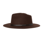 Goodwin Unisex Wide Brim Fedora - Rust by Kooringal Hats