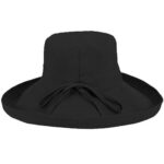 Noosa Ladies Upturn Hat - Black by Kooringal Hats