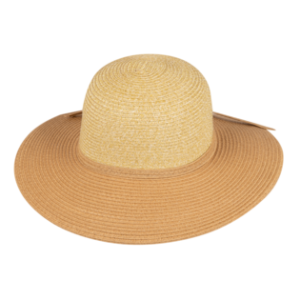 Santa Cruz Ladies Wide Brim Hat - Two Tone Natural by Kooringal Hats