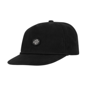 Bramston Mens 5 Panel Cap - Black by Kooringal Hats