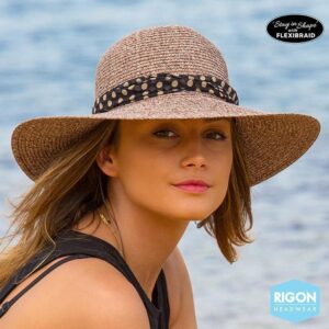 Monroe Capeline Ladies Hat - Suede by Rigon Headwear Australia