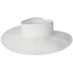 Boreen Ladies Roll Up Visor - White by Kooringal Hats