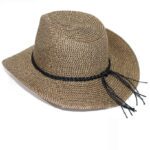 Benji Ladies Cowboy Hat - Black/Camel by Rigon Headwear