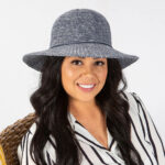 Juanita Ladies Capeline Hat - Mixed Blue by Rigon Headwear