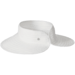 Boreen Ladies Roll Up Visor - White by Kooringal Hats