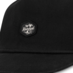 Bramston Mens 5 Panel Cap - Black by Kooringal Hats