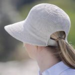 Annika Ladies Ponytail Cap - Ivory by Evoke Headwear
