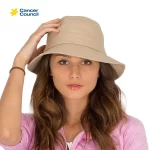 Golf Bucket Sun Hat - Beige by Rigon Headwear