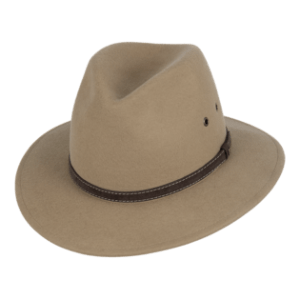 Ramble Unisex Mid Brim Fedora - Tan by Kooringal Hats