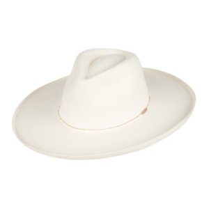 Canyon Ladies Wide Brim Fedora - White by Kooringal Hats