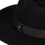 Bandit Unisex Wide Brim Fedora - Black by Kooringal Hats