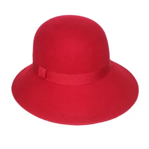 Katrina Ladies Cloche Hat - Red by Rigon Headwear