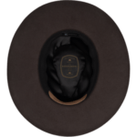 Bandit Unisex Wide Brim Fedora - Chestnut by Kooringal Hats