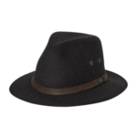 Kosciuszko Mens Safari Hat - Charcoal by Kooringal Hats