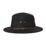 Kosciuszko Mens Safari Hat - Charcoal by Kooringal Hats